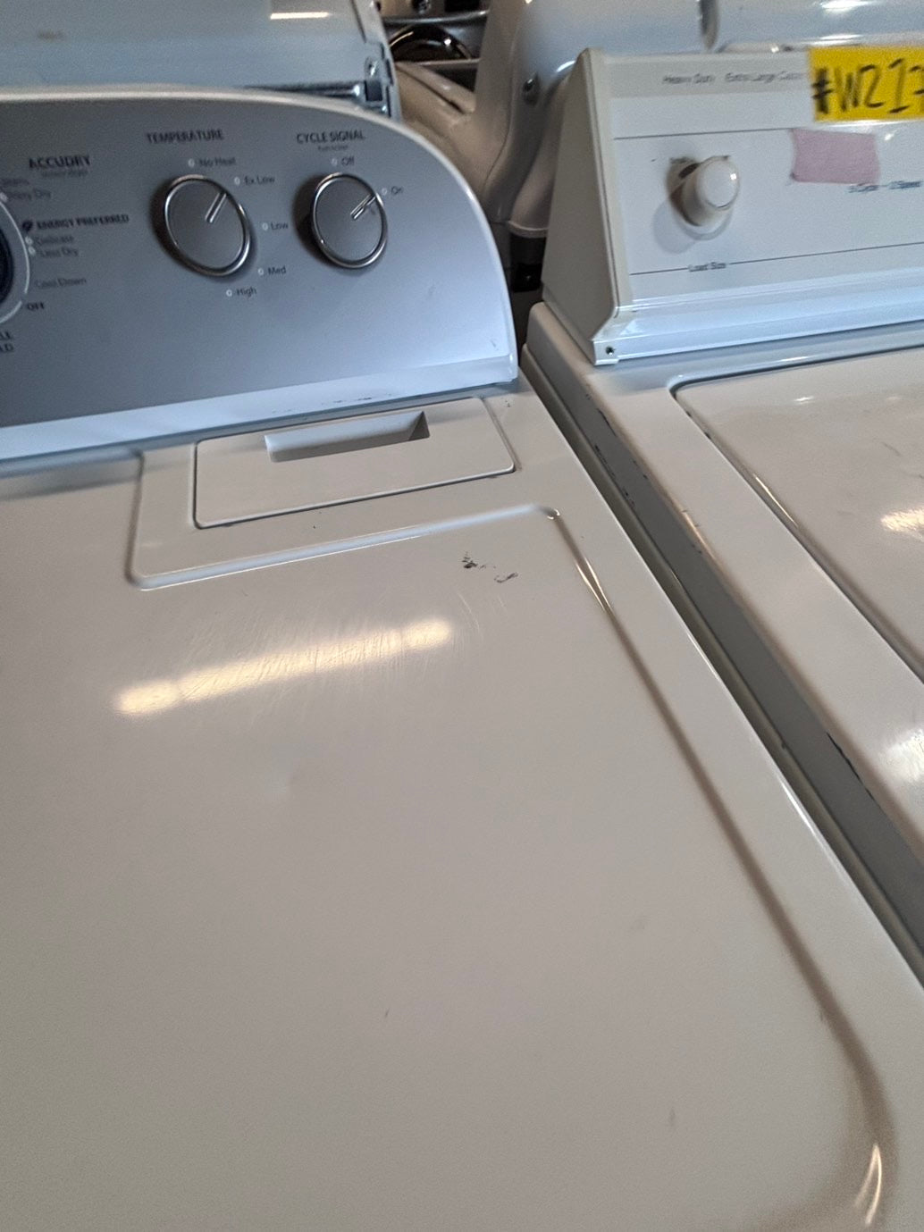 >*whirlpool  29” large capacity electric dryer 220v side by side used-refurbished #WED41B