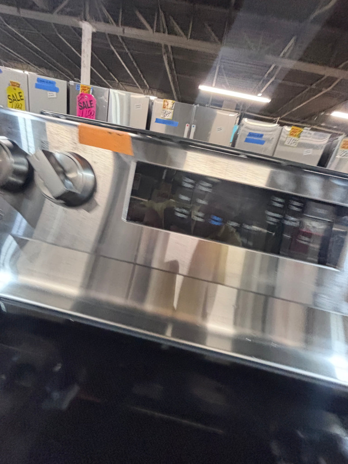 }LG Airfry electric 220v glass top range bake Broil roast self clean convection oven stainless steel 30" used-Refurbished #LGE90W1B
