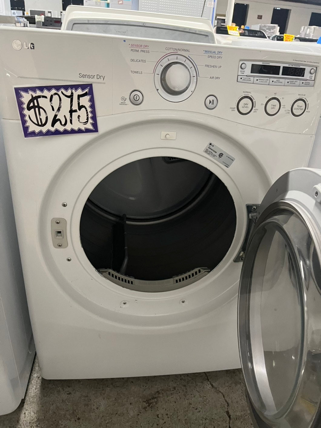 -🔥Black Friday ‼️LG sensor Dry front load stackable electric 220v dryer in white  27" #EDLG44B-TR