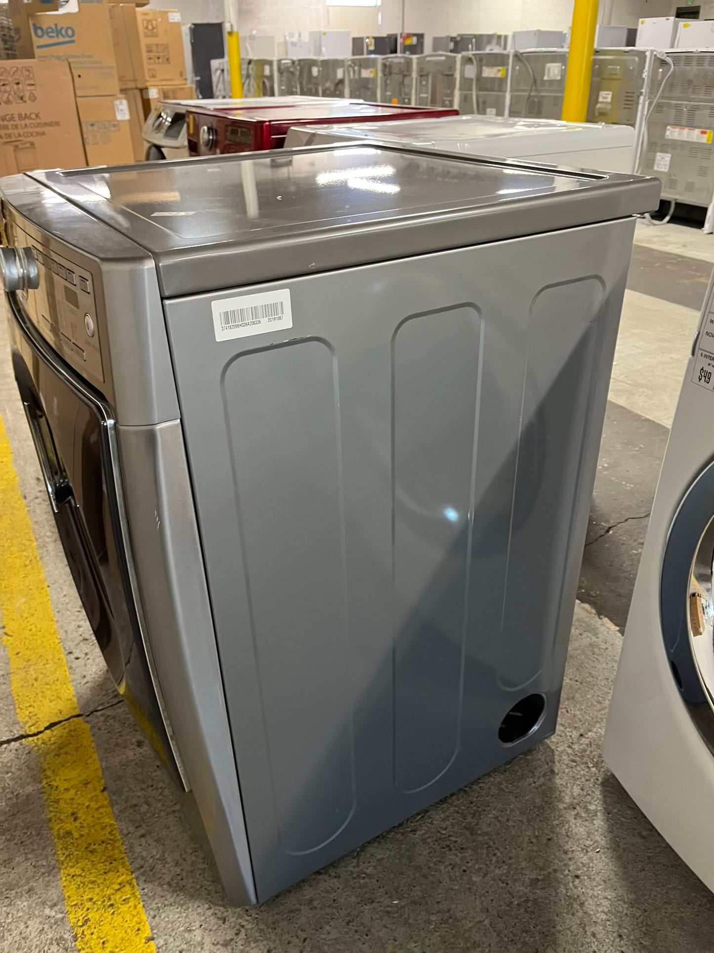 Kenmore Elite front load stackable electric 220v dryer stainless steel w/steam cycle   27" #ED420VB