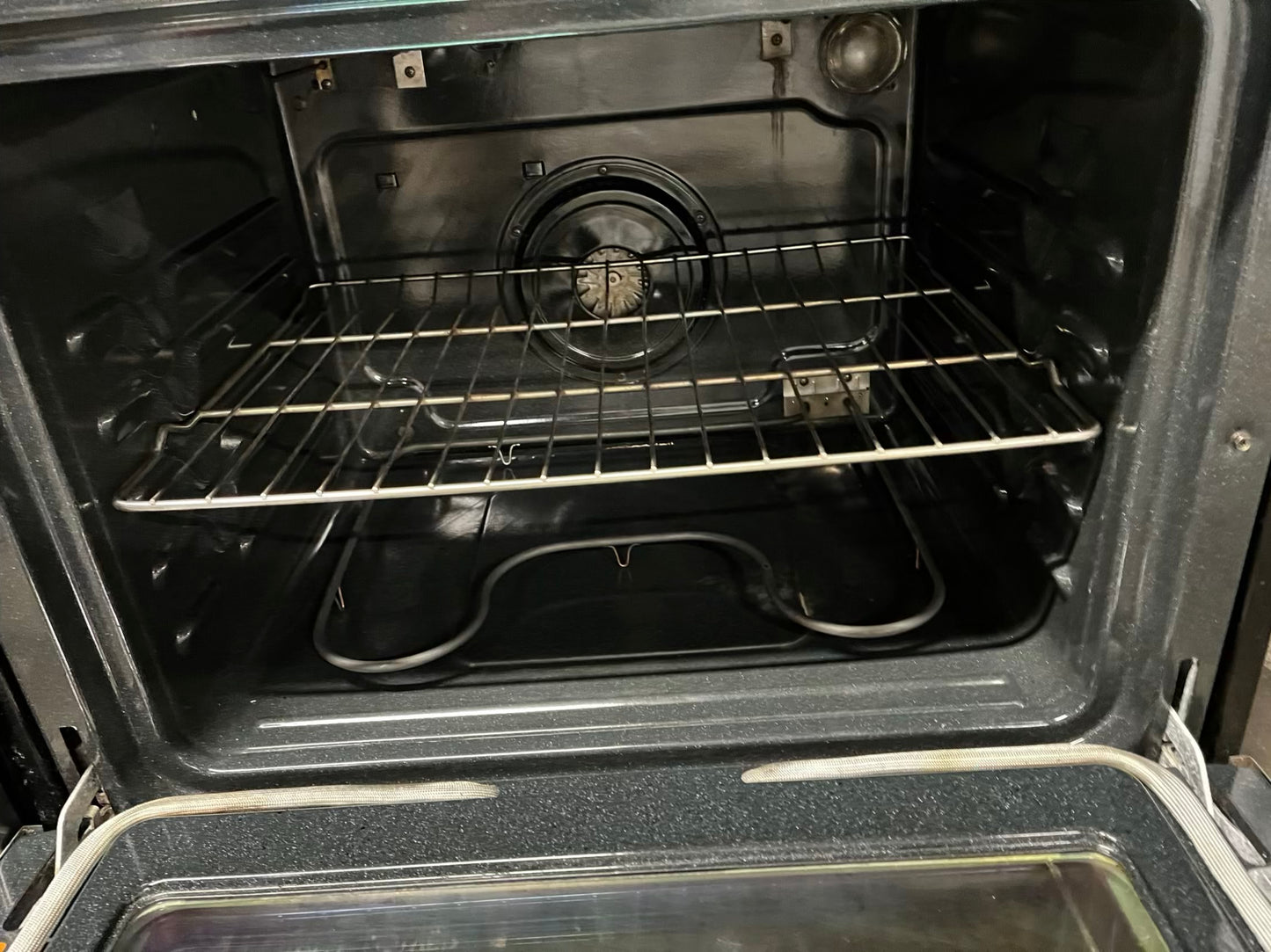 Maytag electric 220v glass top double oven range 5 burner Refurbished convection bake Broil self clean stainless steel 30" #ER93253B