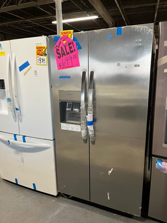 Open Box 📦 | scratch & dent Frigidaire side x side  refrigerator w/ice water dispenser inside stainless steel 36" #RF875VB