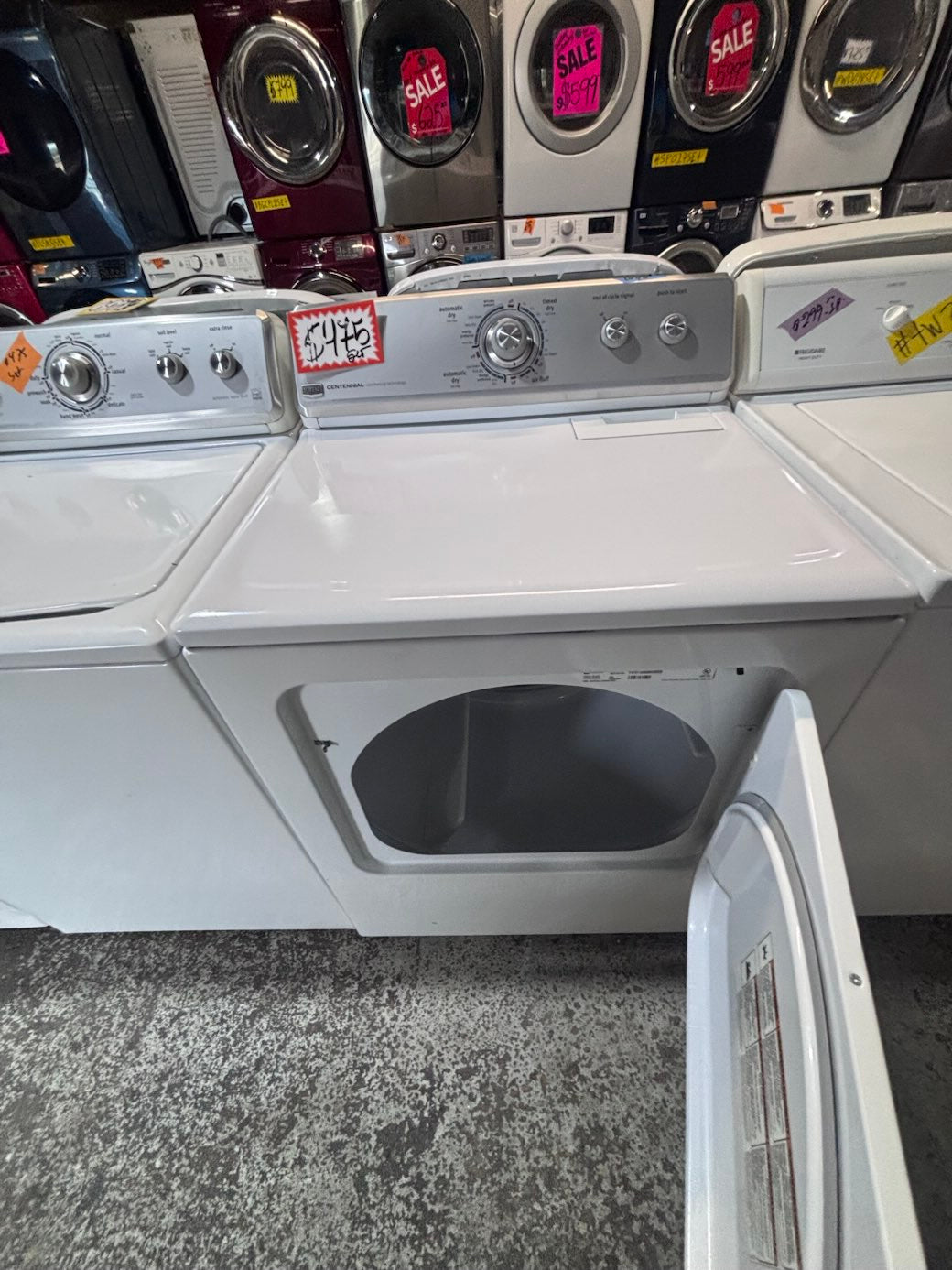 } }Maytag top load washer with agitator & electric dryer 220v  set   top load side by side working 💯  with warranty top load side by side #SK511YB