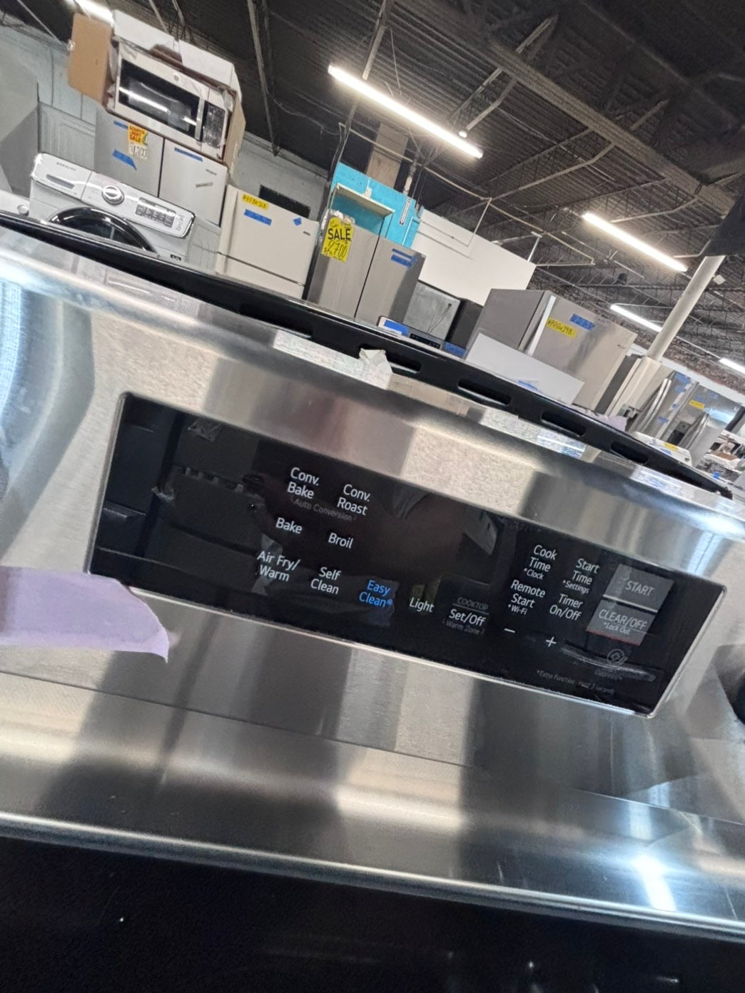 >*LG Air-fry Glass Top electric stove stainless steel convection oven bake broil 5 burner Self clean 30” used-Refurbished #ELGP51B