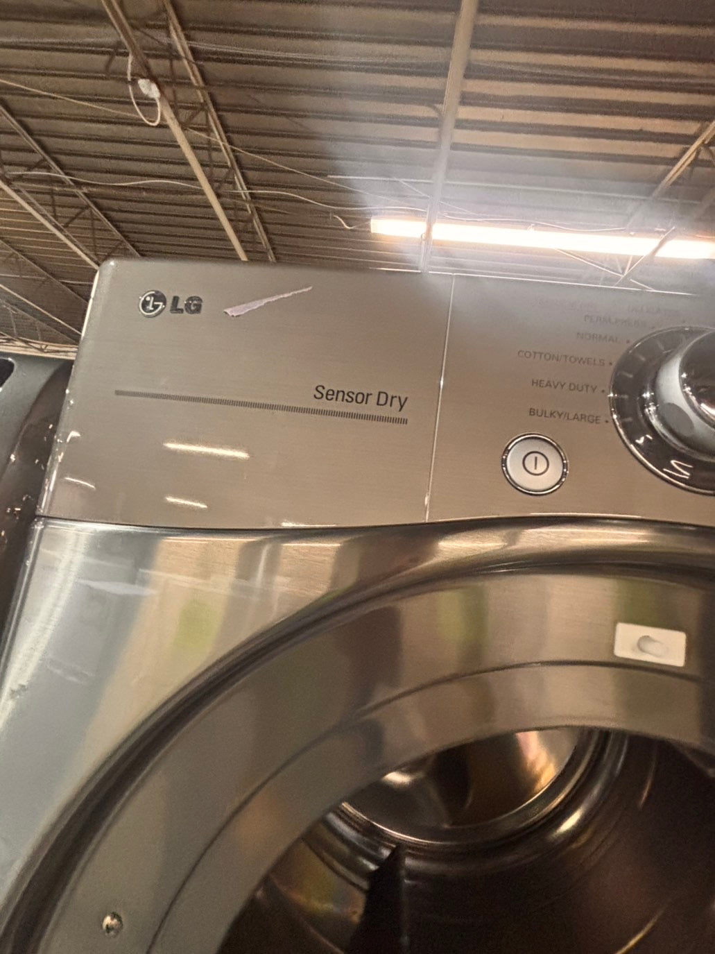 >*Used-great conditions refurbished LG steam washer 4.5cu ft & electric steam dryer 7.5 cu ft large capacity set electric 220v front load stackable or side by side - sensor dry He in silver-gray  #W995SET