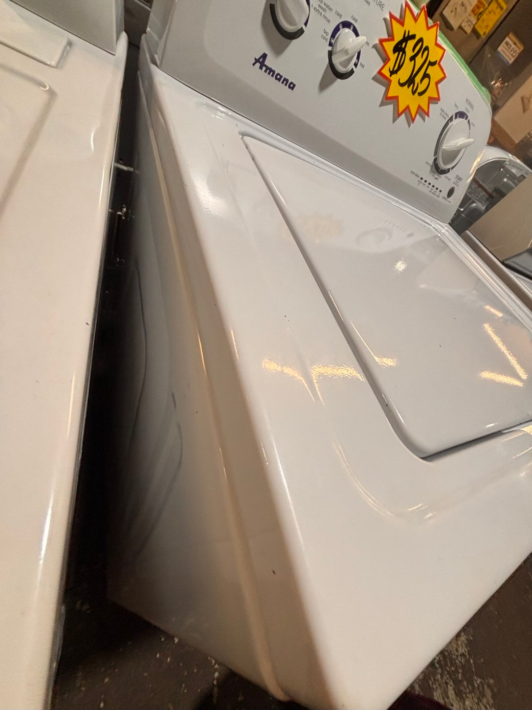 }}Amana Top load washing machine w agitator 27" in good condition,working 💯 with warranty ! used-Refurbished #TWT17TB