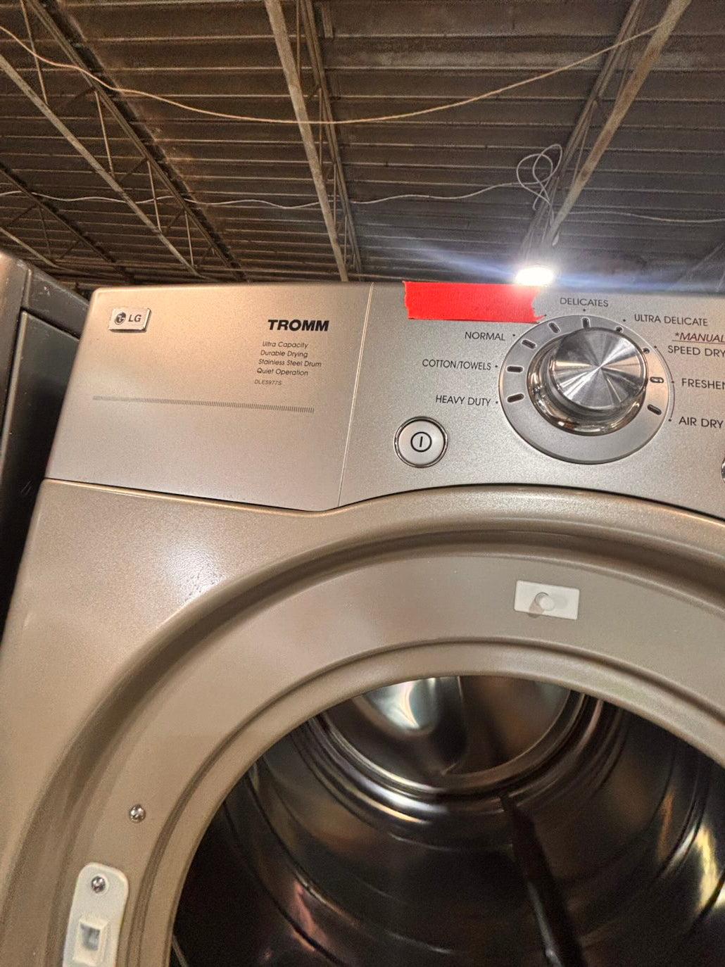} } special🔥LG washer & dryer set large capacity,electric 220v front load stackable or side by side - sensor dry , working 💯 with warranty ! in silver-gray color used,refurbished #LGGY14SET