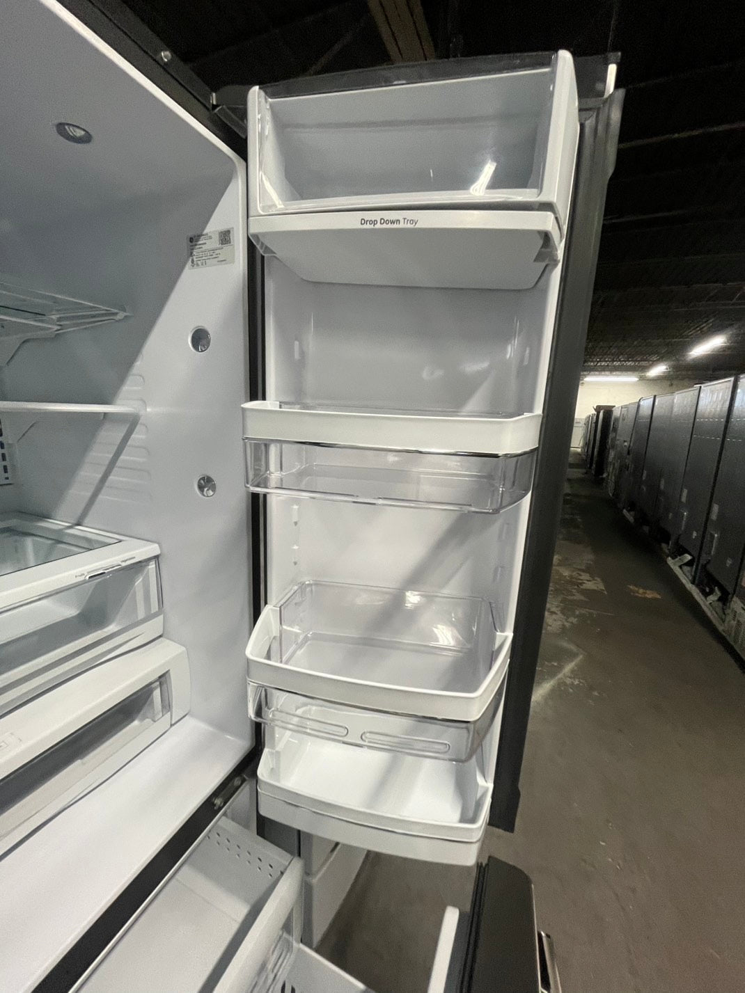 *Used | Refurbished GE profile 36” 28cu.ft. French door refrigerator stainless steel w/ice water dispenser 36" stock number #RFGE22B