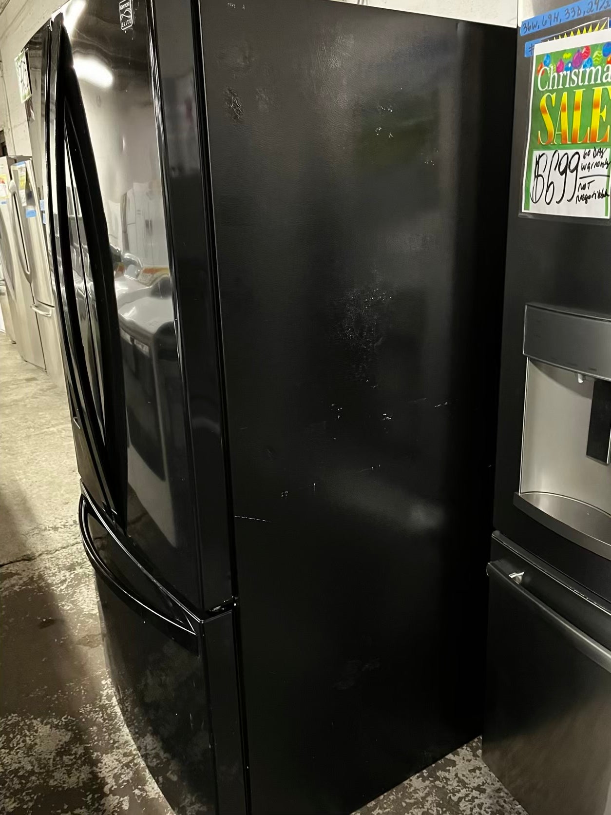 Used | Refurbished Kenmore 33” French door refrigerator w/ice & water dispenser - stock number #RF29472B