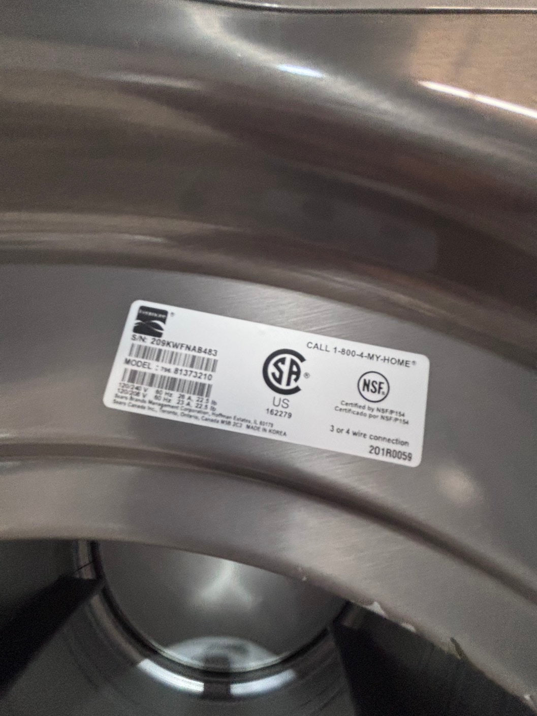 >*early July 4th special 🇺🇸kenmore washer & dryer set electric 220v front load stackable or side by side - sensor dry in gray color #GSS2BSET