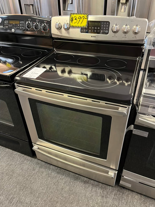 KENMORE ELECTRIC RANGE STEEL CONVECTION BROIL FLEX CLEAN 5 BURNER WARM ZONE #ER846JL
