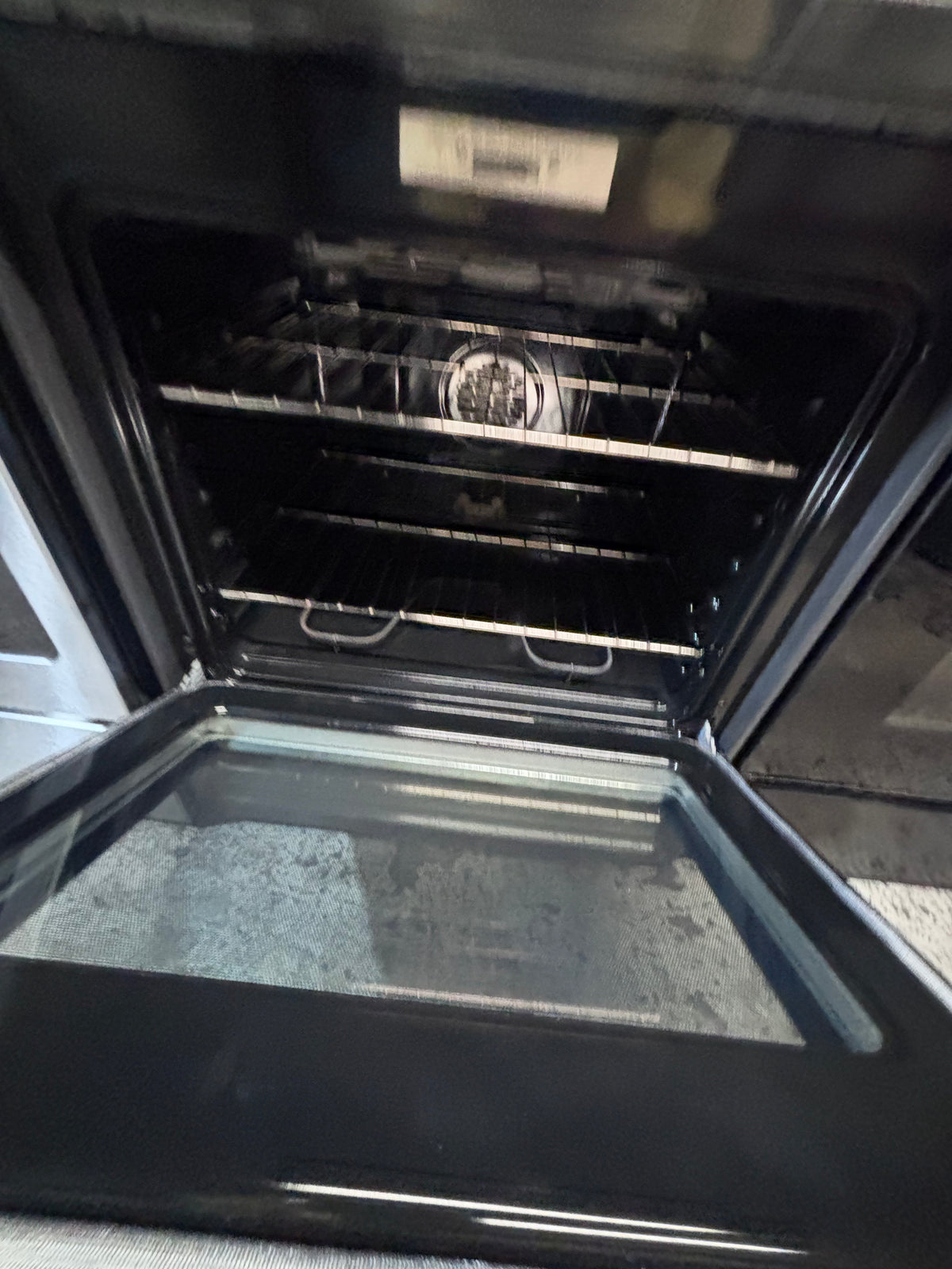 } GE slate color electric 220v glass top range 5 burners bake Broil roast self clean  30" working 💯 with warranty ,used-Refurbished #GELZX21B