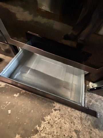 >Samsung glass top convection oven-electric range 220v 5 burner Tuscan color , warm zone bake broil fast boil ,used-Refurbished 30" #ESTQ55VB
