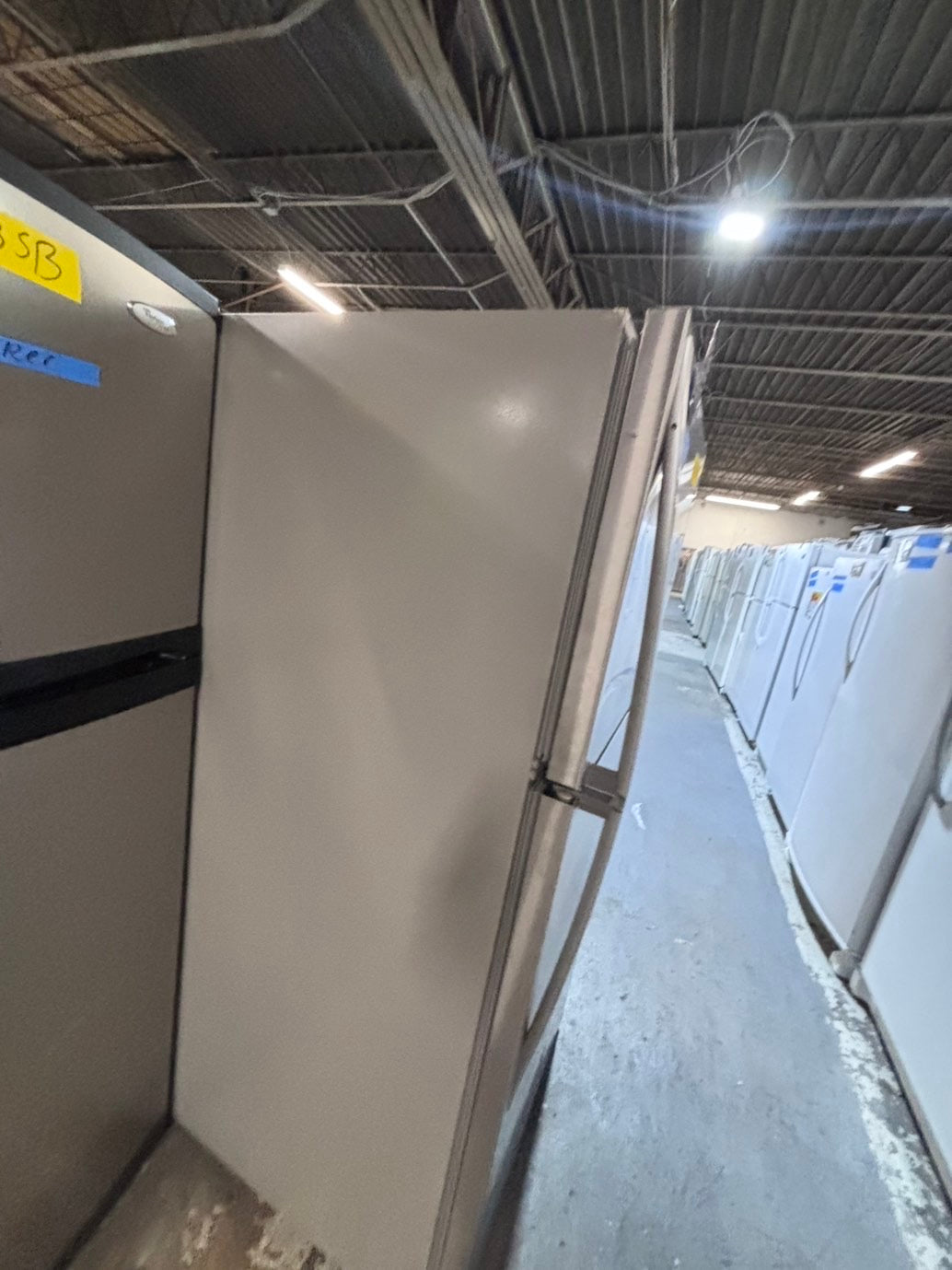 >*Whirlpool top freezer refrigerator stainless steel used-refurbished 30" #RFC769B