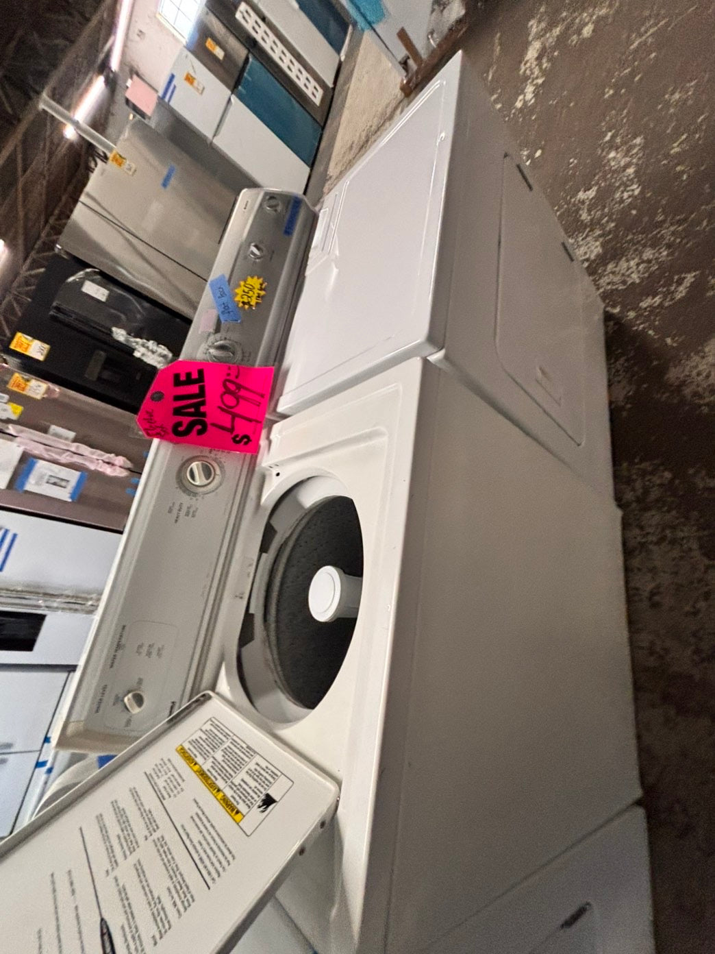 >special price‼️Kenmore top load washer w/agitator  & electric dryer flat back  220v  set top load side by side #WH7X3BSET