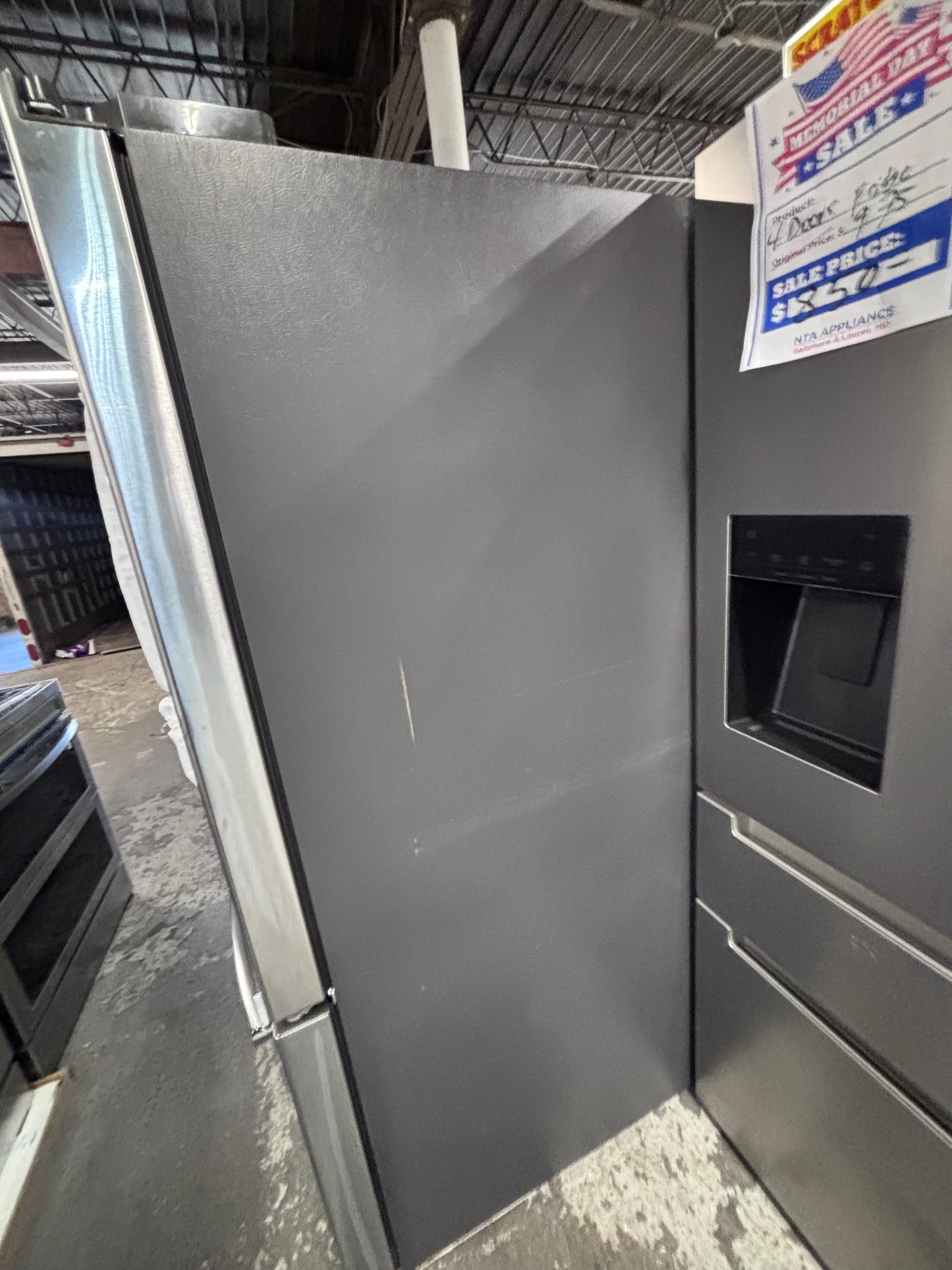 >>Used great condition used-Refurbished GE 36”w x69h x 29.1/5 depth refrigerator stainless steel w/ice & water dispenser 36 “ #FDF29U3B