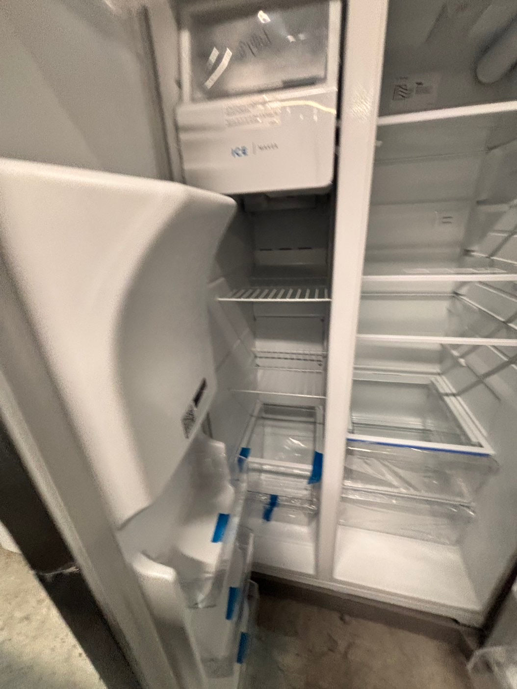 >special 🔥new Open Box 📦 | scratch & dent Frigidaire side x side  refrigerator w/ice water dispenser stainless steel 36" #RF1281B