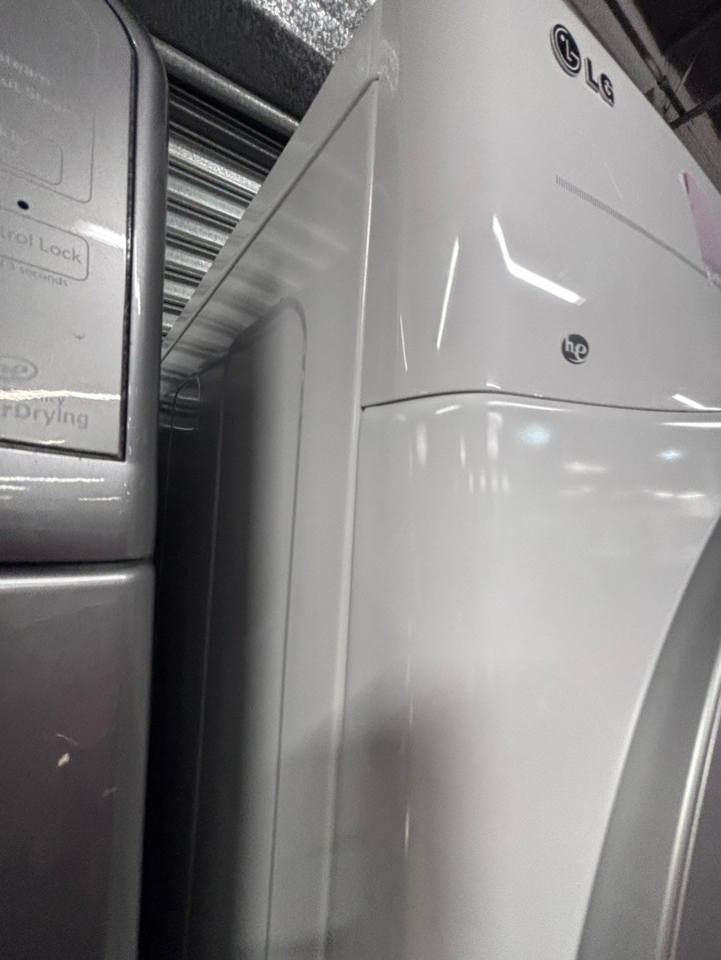 >*LG washer & dryer set electric 220v front load stackable or side by side - sensor dry in white #WLS11D6B