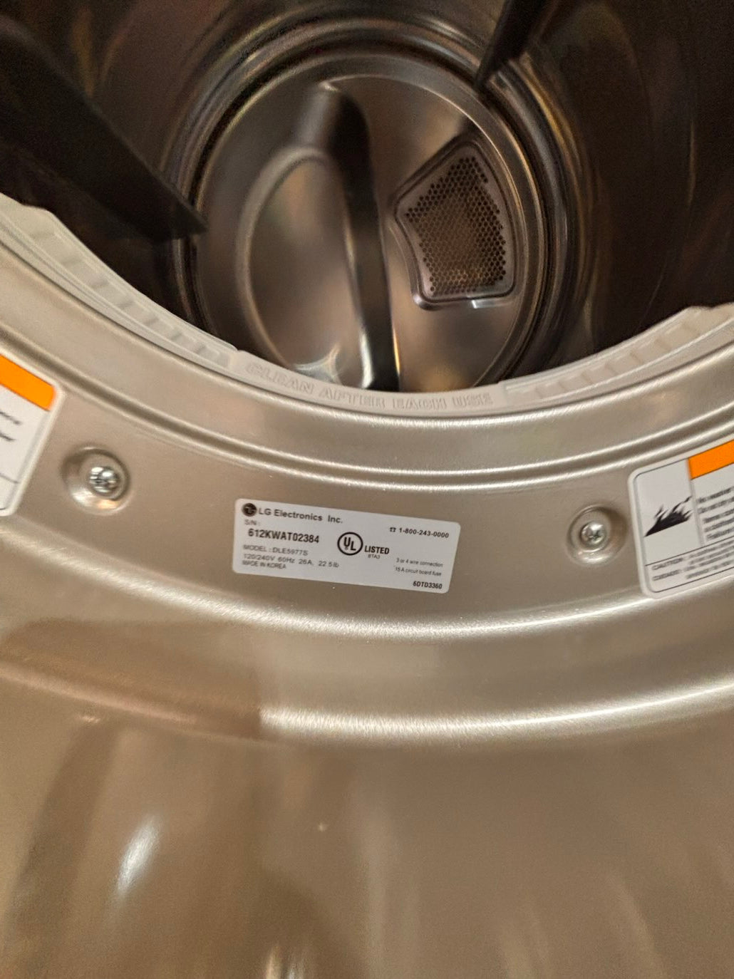 } } special🔥LG washer & dryer set large capacity,electric 220v front load stackable or side by side - sensor dry , working 💯 with warranty ! in silver-gray color used,refurbished #LGGY14SET