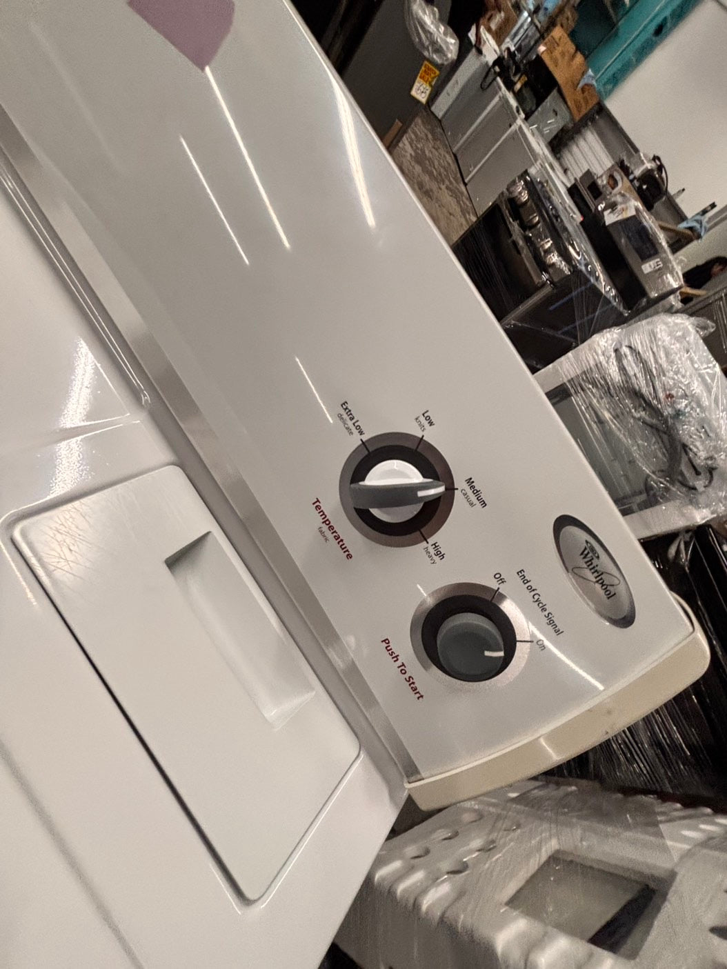 >great condition whirlpool 29” large capacity electric dryer 220v side by side used-refurbished #WDY65PB