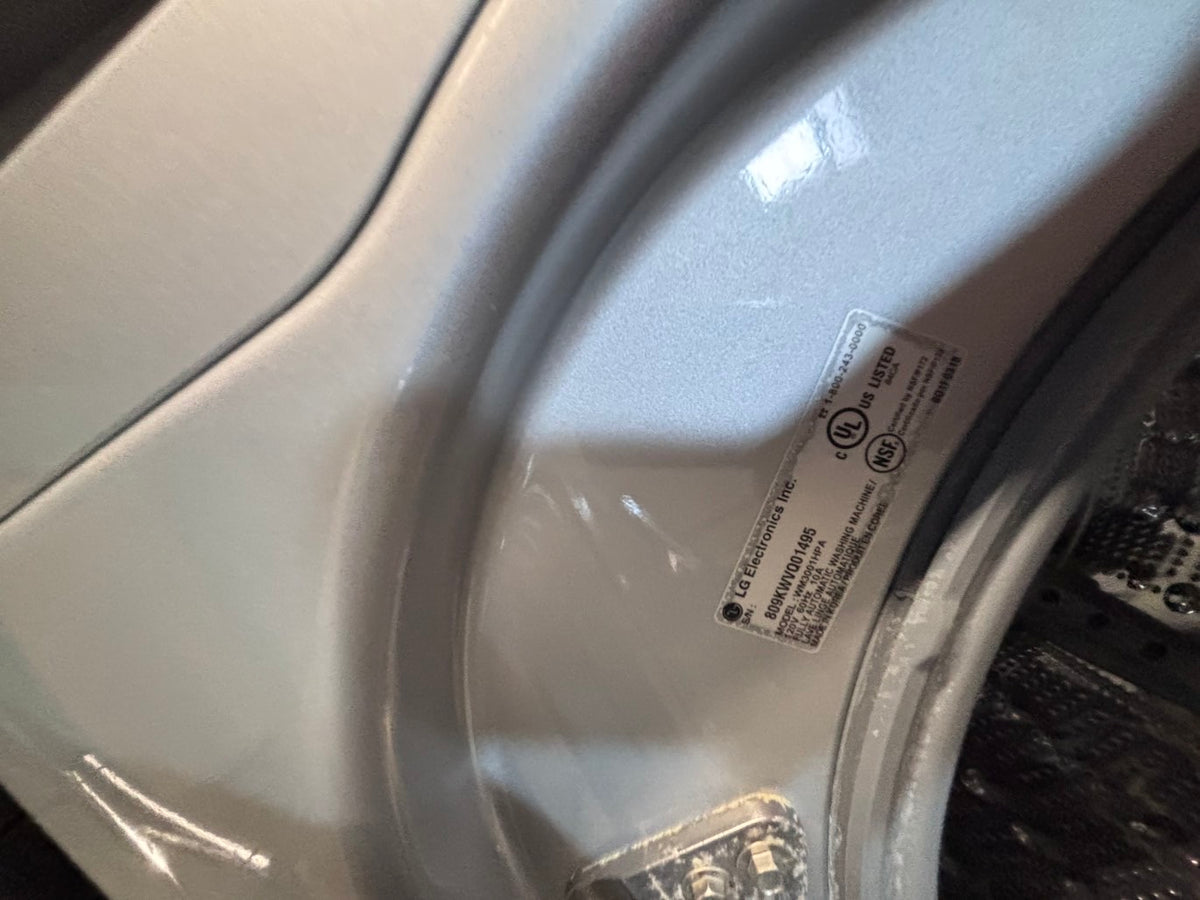 >*LG GAS  washer large capacity& dryer steam set front load stackable or side by side gray 27” in used-Refurbished #SFLG9B6ET