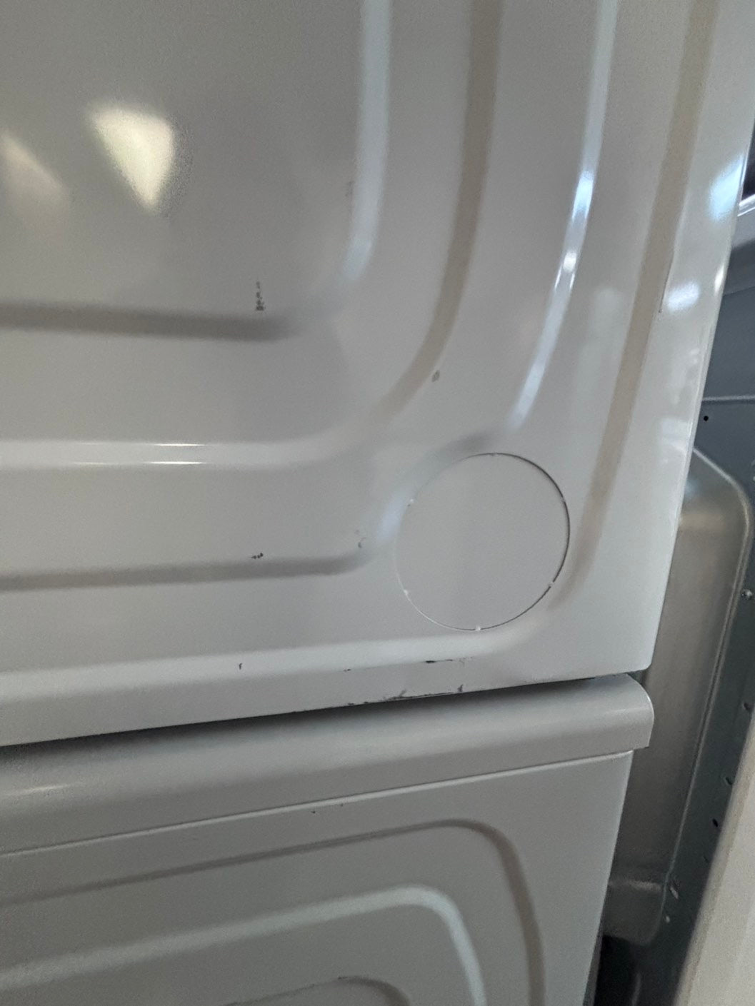 >Open Box 📦 Scratch & Dent mix match Samsung 5.0cu. ft. High-Efficiency Front Load Washer  with Self-Clean+ & Samsung 7.5 cu. ft. Vented Smart Stackable Electric 220v Dryer In White w/ Steam 27" in #WM315TBSET