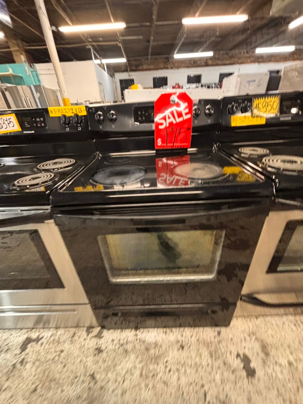 >*special🔥kenmore black top electric stove glass top  220v bake /Broil 4 burner used-Refurbished  great condition 30" #FLKF55B