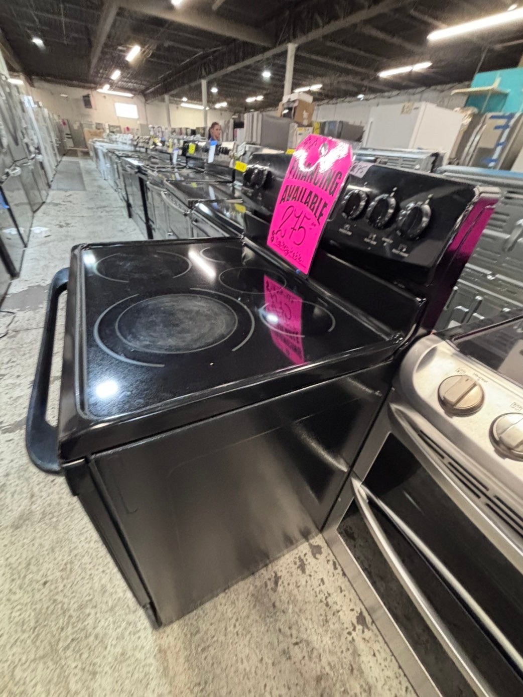 >*special🔥Kenmore electric 220v glass top range 5 burner  bake Broil roast self clean 30" Refurbished #ESTRS3B