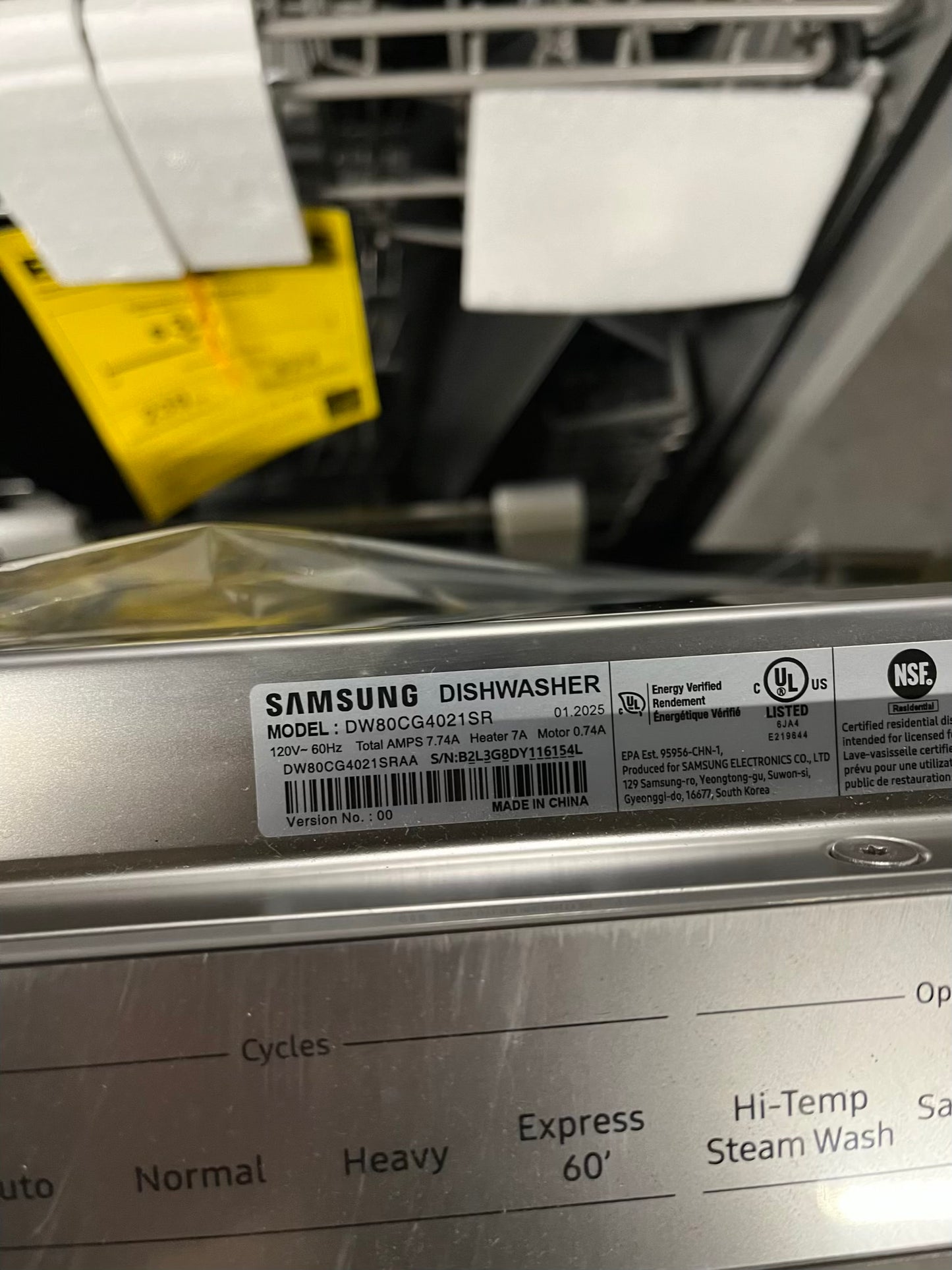 ⚡️BLACK FRIDAY ✨Open Box - Scratch & Dent 24 in. Built-In Tall Tub Dishwasher in Fingerprint Resistant Stainless Steel with Adjustable Rack, 53 dBA - Stock number #DW301B