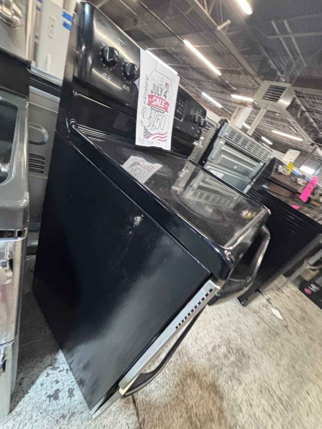 >*kenmore electric 220v glass top range bake Broil roast stainless steel 30" Refurbished #ELS4412B