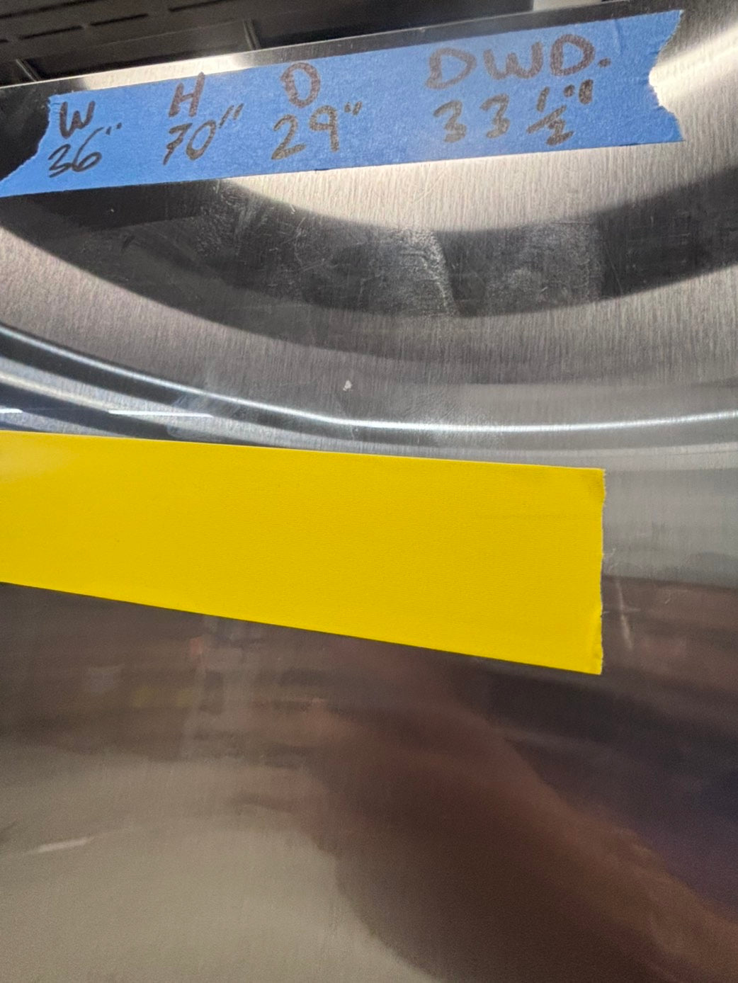 >*July 4th sale🇺🇸🔥Side x side  Refrigerator stainless steel with ice maker & water dispenser /. 36’’used-Refurbished. Item number  #RF66012B
