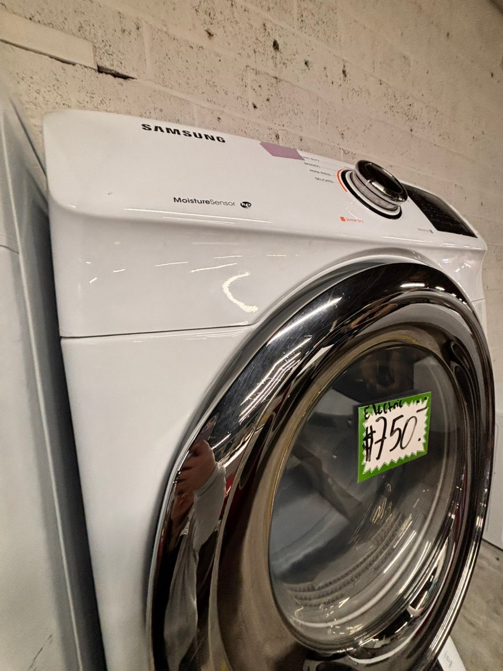 > Samsung washer 4.5 cu ft & dryer 7.5 cu ft set electric 220v front load stackable or side by side - sensor dry He white color  #WD3BLSET