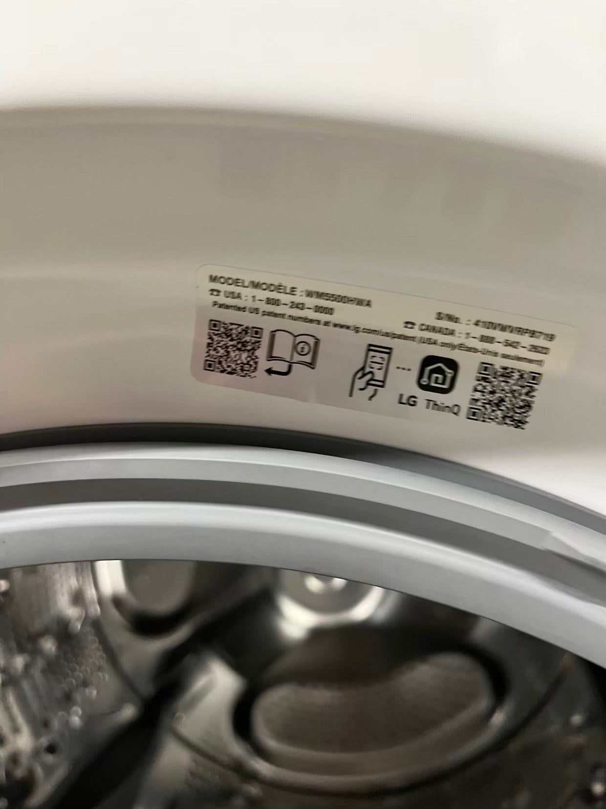 Open Box 📦 Scratch & Dent mix match LG 4.5 cu. ft. Capacity Smart Front Load ENERGY STAR Washer with TurboWash® 360° Al & Samsung 7.5 cu. ft. Vented Smart Stackable Electric 220v Dryer In White w/ Steam 27" in #WD634NB