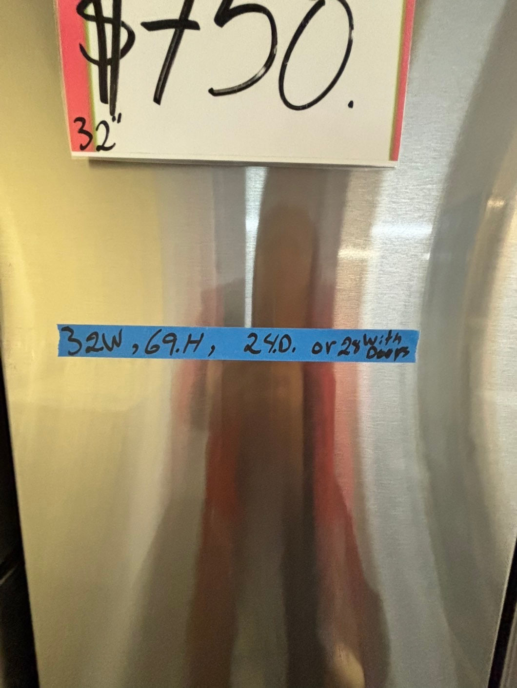 *🎄Holiday Sale 🎁Used | Refurbished-Samsung  32”  French door refrigerator counter depth slate *with maker inside - stock number #RF11C3L