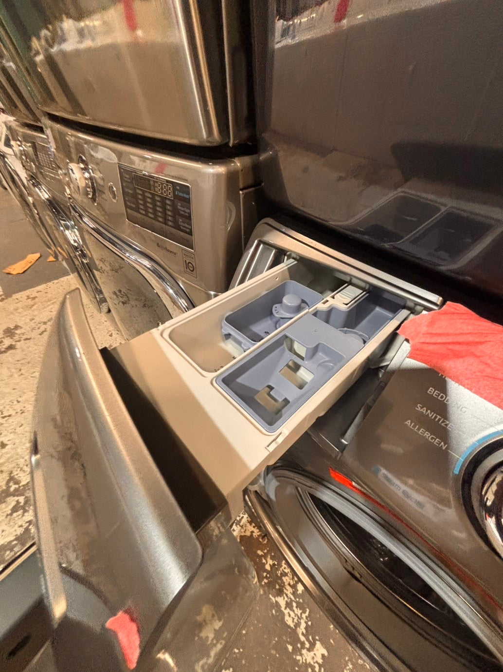 >*Samsung steam washer 4.5 cu ft large capacity used,refurbished gray color  #W55WHB