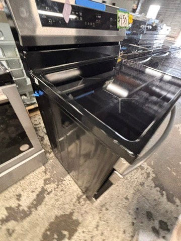>frigidaire induction Glass Top electric stove stainless steel bake broil burner Self clean 30”  used-Refurbished #EF16B2B