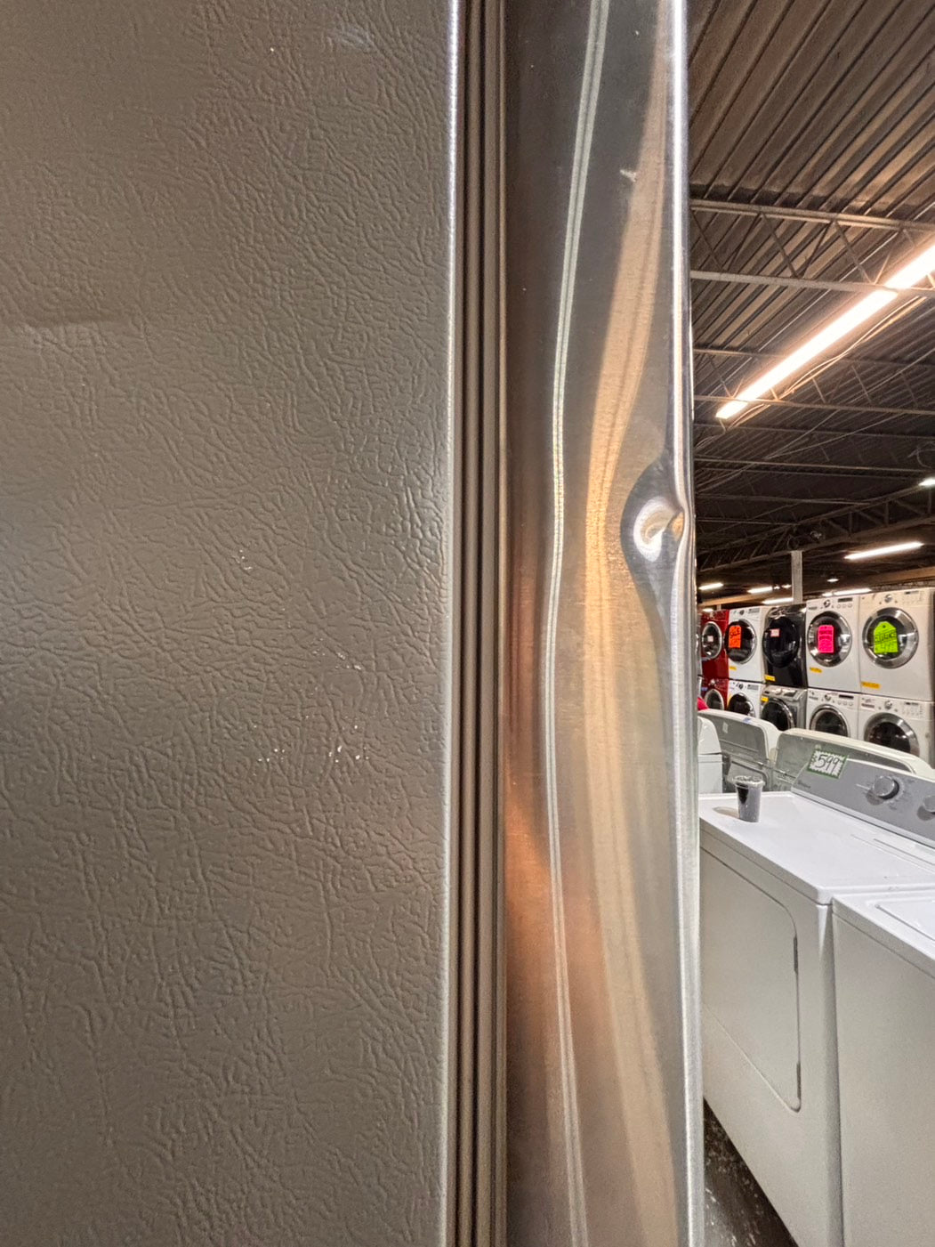 >*LG 33”wide 33” doors French door Refrigerator 33w x 69h x29 1/2depth. /stainless steel w/ ice water dispenser 33" #RLGH38B