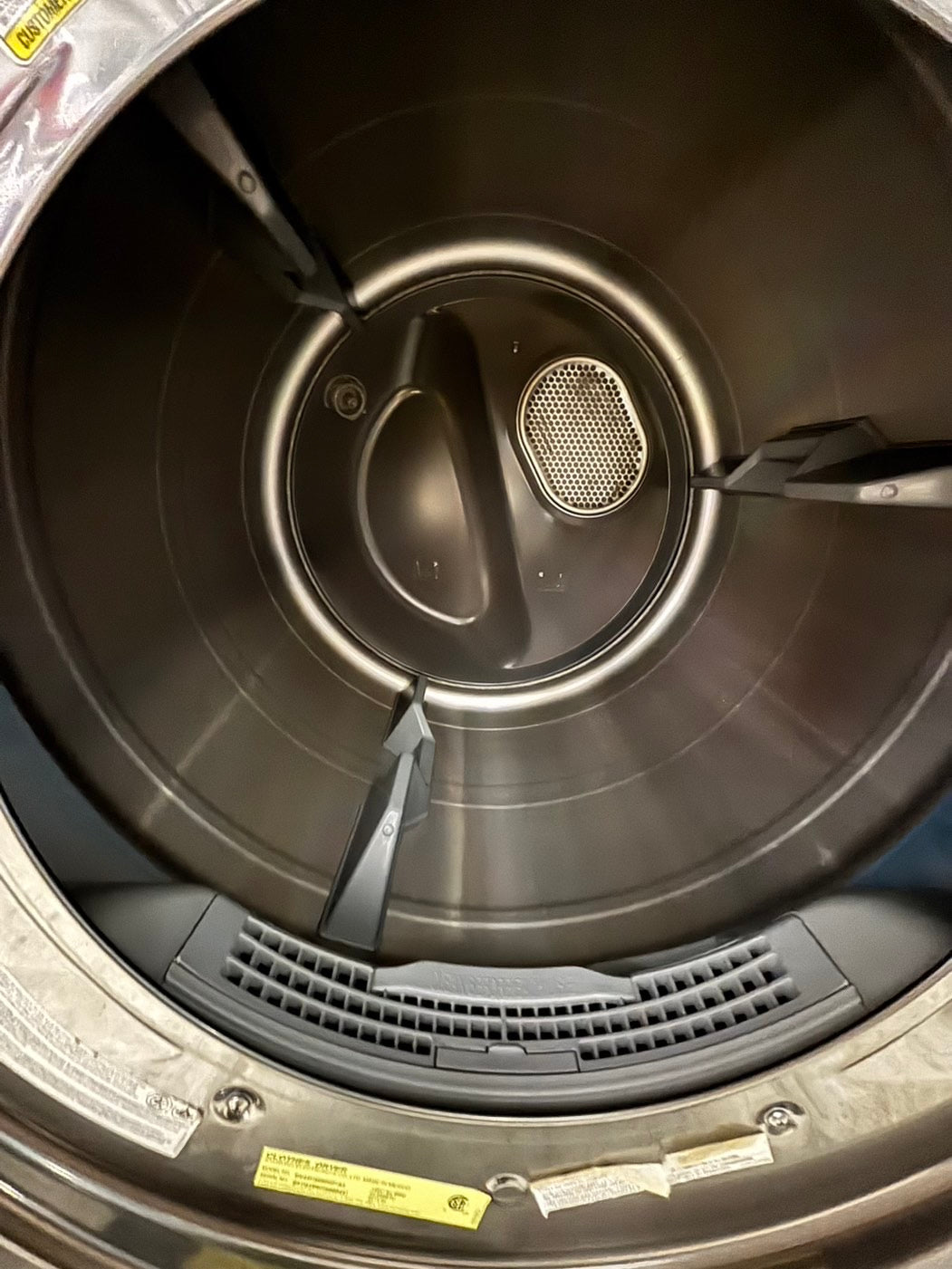 -Samsung steam silver-gray front load stackable Gas dryer stain drum large capacity #DG221B-TR