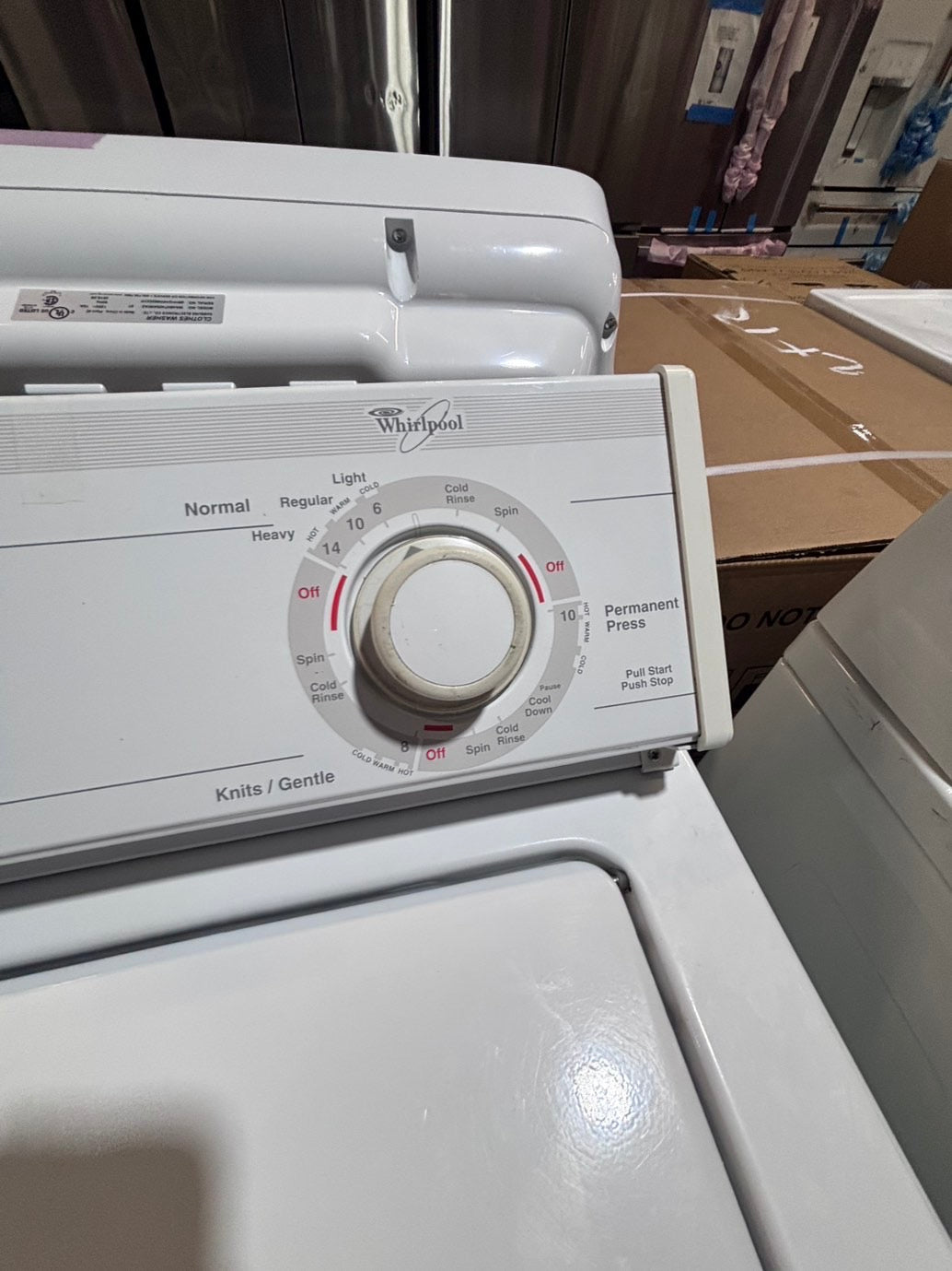 >*whirlpool Top load washing machine w agitator 24” in good condition,used-Refurbished #WZ17JKB
