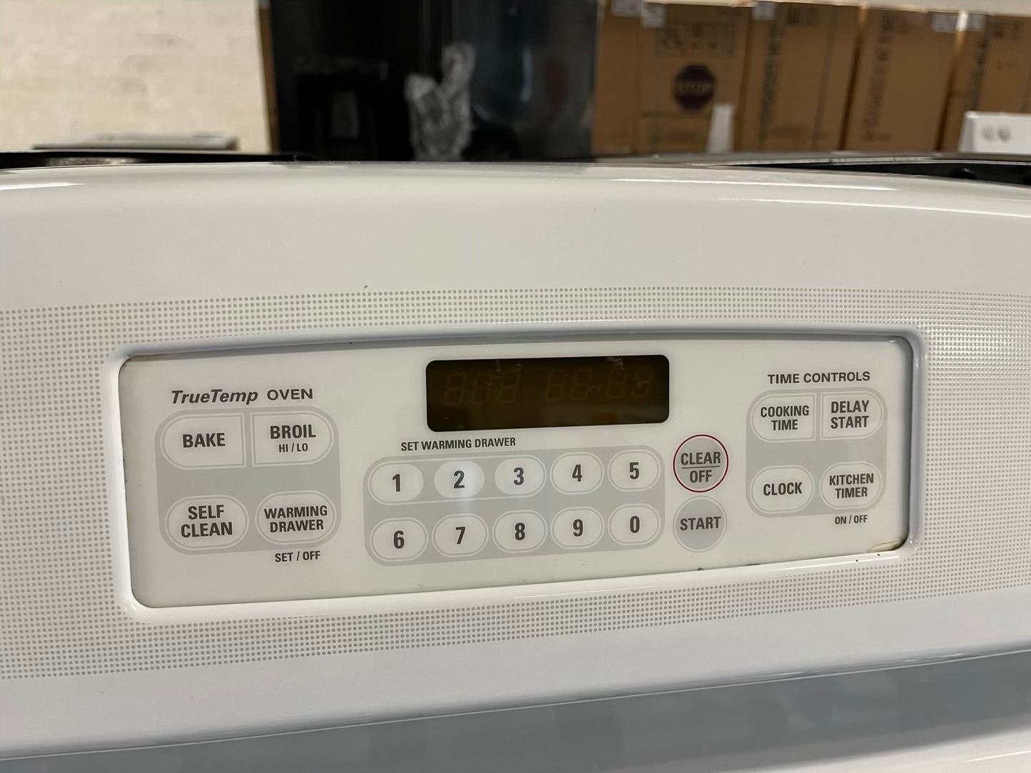 GE Profile gas range 4 burner bake broil hi/lo self clean in white lI 30" Refurbished #ER281WB
