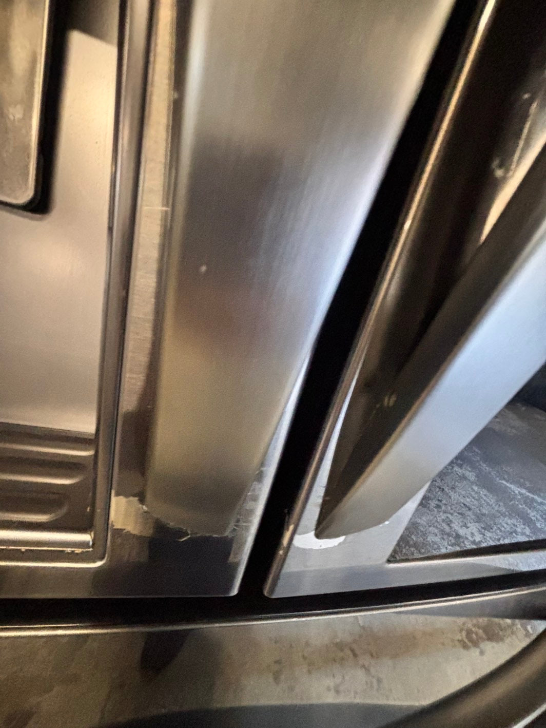 >🎈Used | Refurbished LG 36” French door refrigerator black stainless steel with ice maker & water dispenser —-stock number #RF297941B