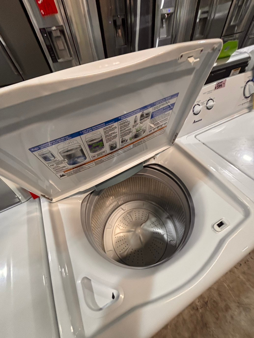 >*maytag dryer electric 220v & whirlpool washer white   large capacity side x side  white color used-refurbished #WYT6BB