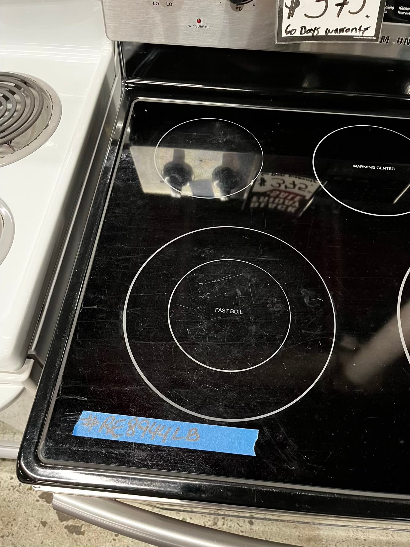 🎉 BLACK FRIDAY ⚡️ Samsung glass top electric range 220v 5 burner warm zone Refurbished stainless steel convection bake Broil roast self clean fast boil 30" #RE8944LB