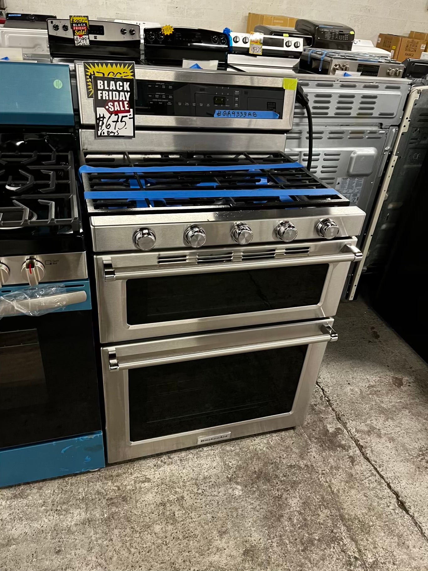 • 🍁 Thanksgiving Special  🦃  KitchenAid Gas range 5 burner convection bake broil self clean in stainless steel used-Refurbished 30” #GR9333AB