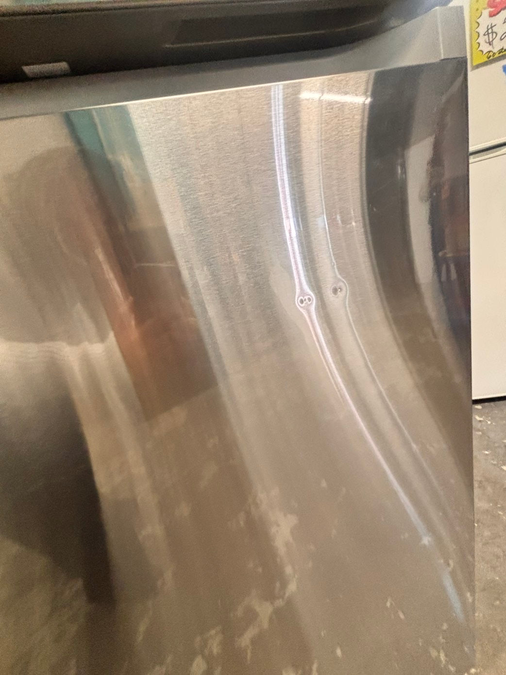 >29” samsung top freezer fridge stainless steel with ice maker inside used-refurbished #TRF8BL