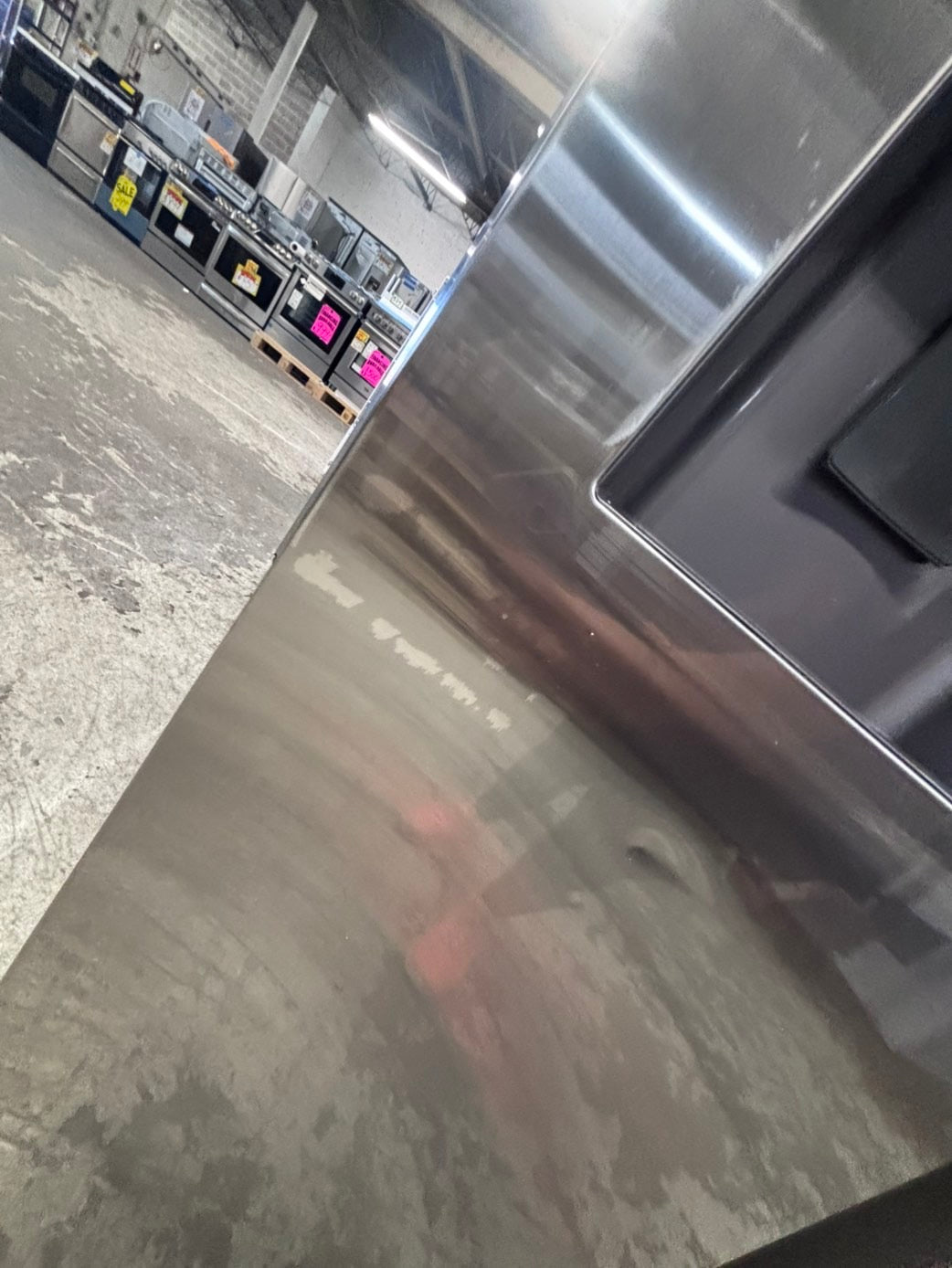>*July 4th sale🇺🇸🔥Side x side  Refrigerator stainless steel with ice maker & water dispenser /. 36’’used-Refurbished. Item number  #RF66012B
