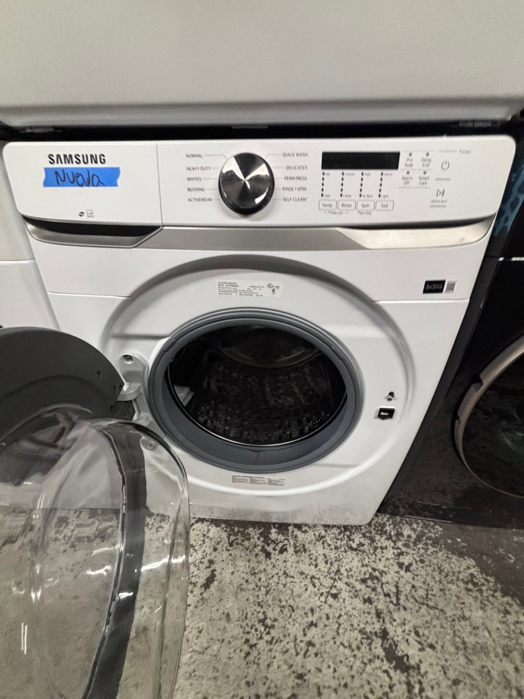 >>Open Box 📦 Scratch & Dent Samsung white front load washer & dryer electric set side by side or stackable #NSSWD13B
