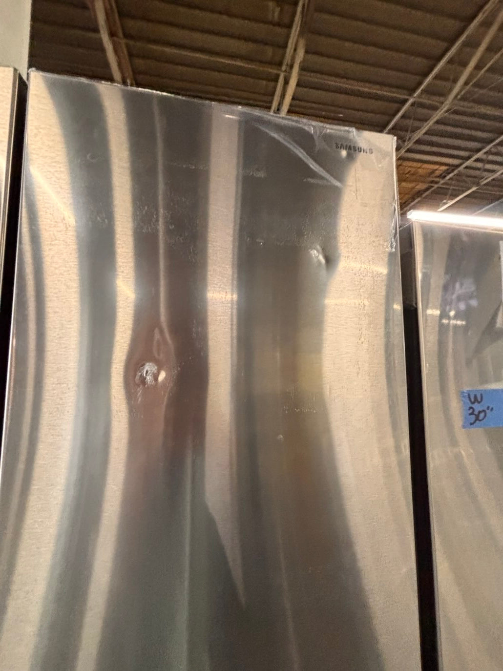 }}Samsung - 30” x 65.1/2 heigth x 30.1/5 depth. 22 cu. ft. 3-Door French Door Refrigerator w ice 🧊 maker inside - Stainless Steel #R22T5TPB