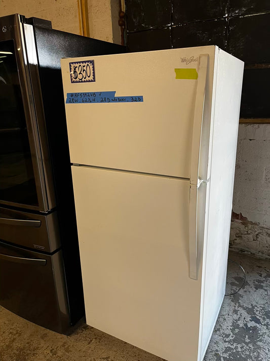 *Used | Refurbished Whirlpool top freezer refrigerator 28" #RF5342VB