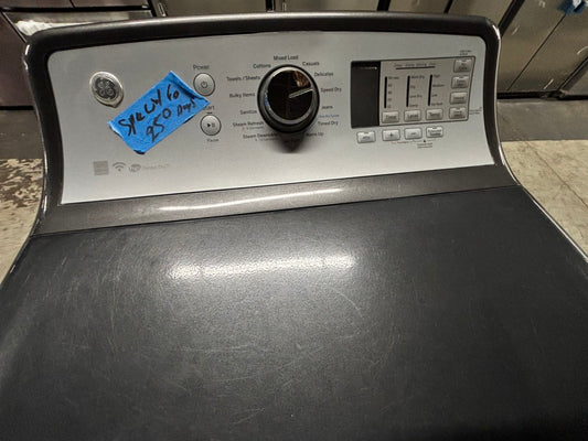 - GE Top load dryer side by side electric dark gray 220v large capacity 27" in Refurbished #EDD776B